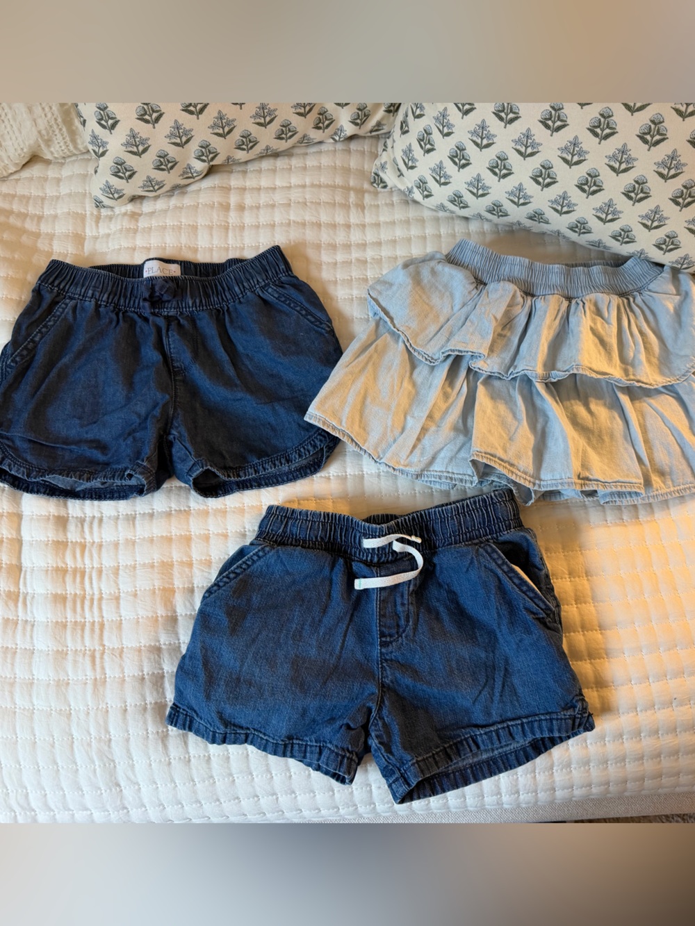 Kids Denim Shorts & Skirt Set - Size 6